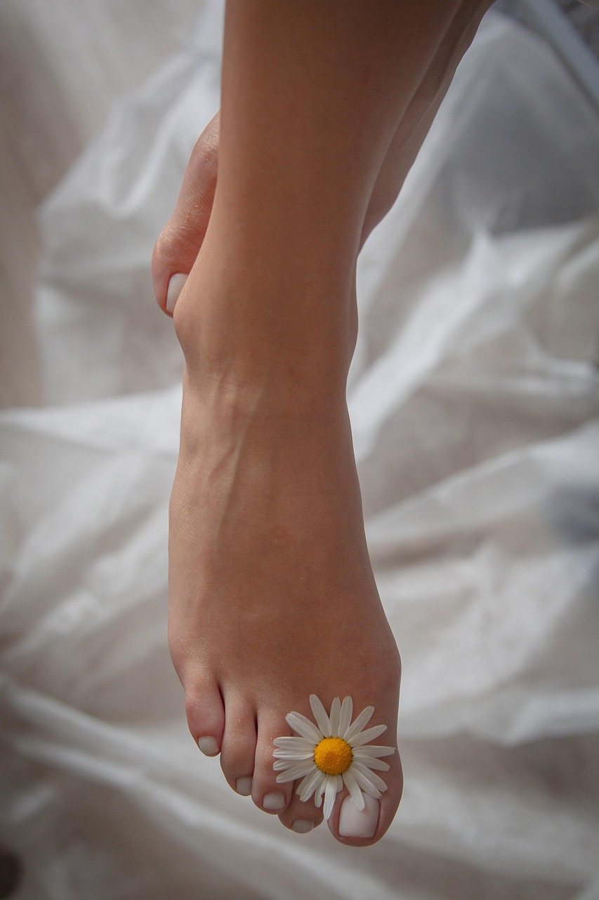 Pieds suite à une beauté des pieds