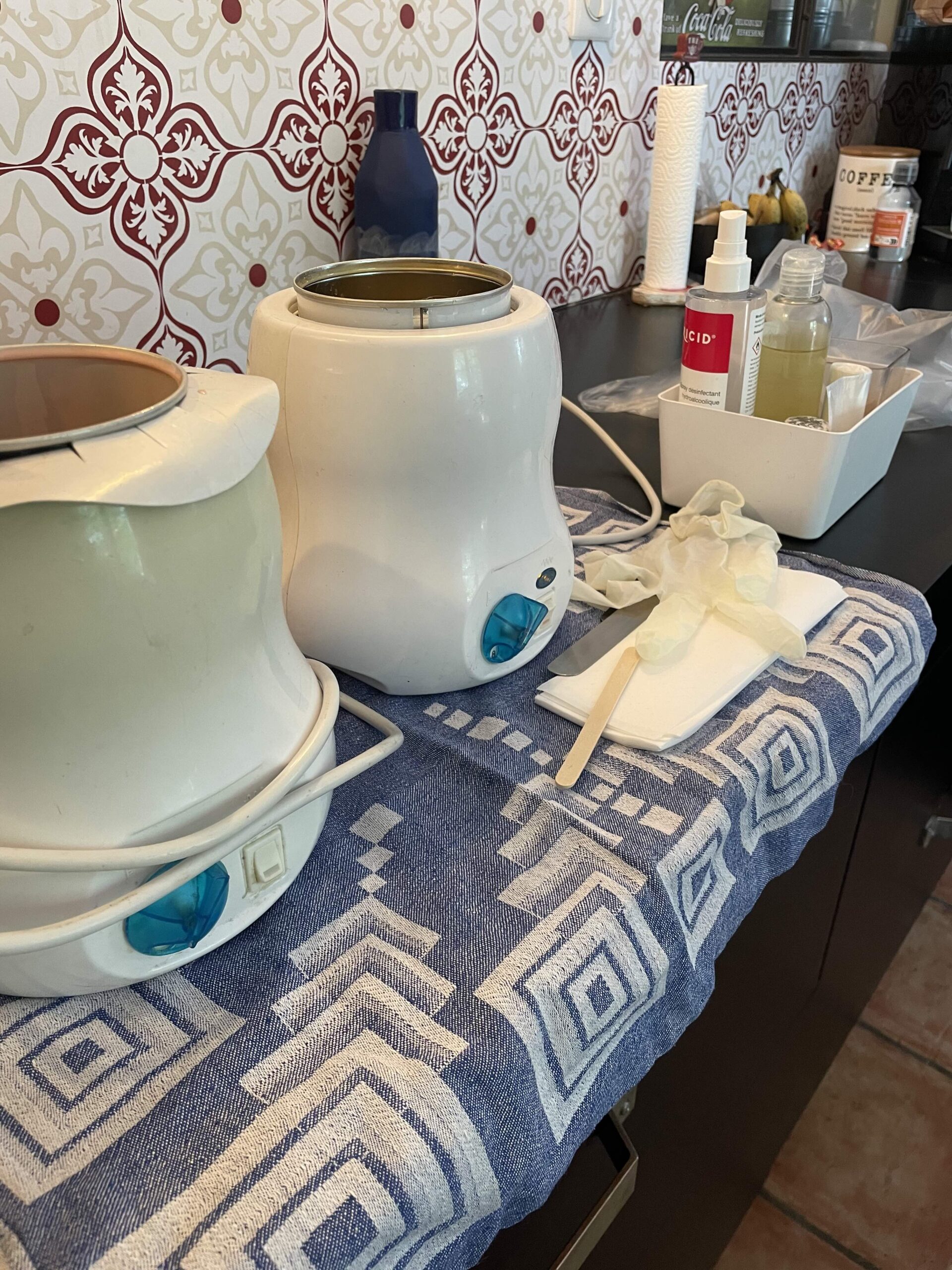 Matériel d’épilation utilisé pour les soins à domicile